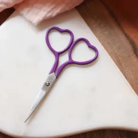Ciseaux broderie coeur - Violet vif - Lise Tailor