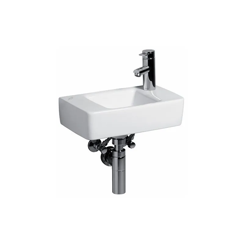 Geberit Lave-mains Renova Plan 400mm, avec trou à droite/sans trop-plein