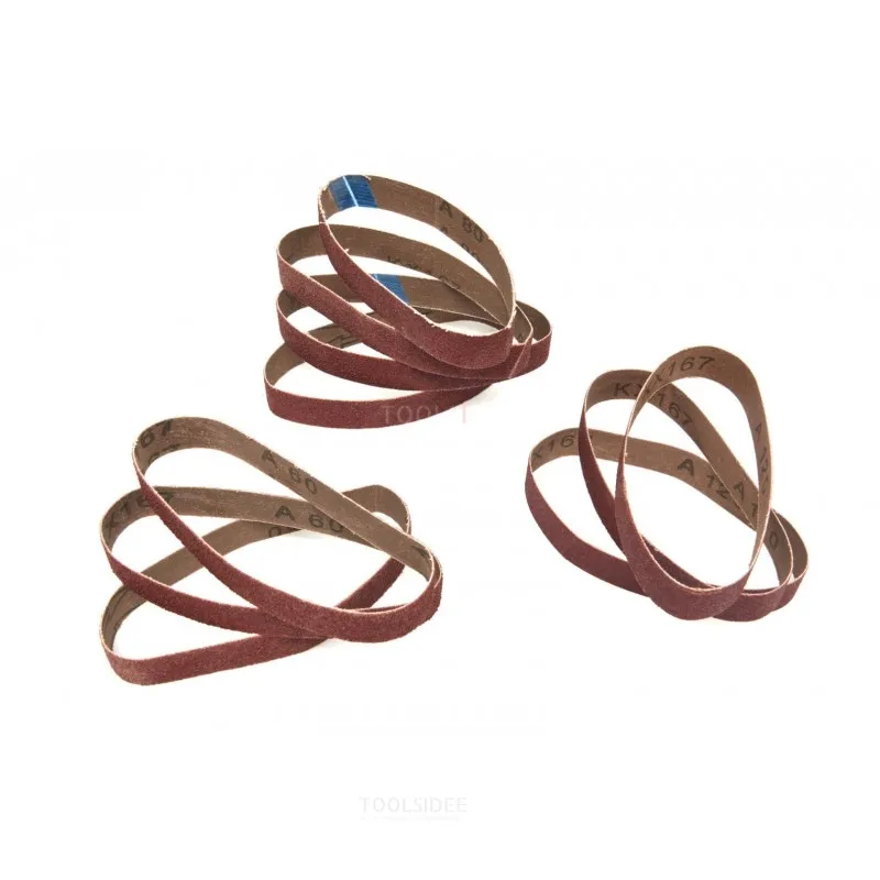 Jeu de bandes abrasives HBM 10 pièces pour l'article 16589-E