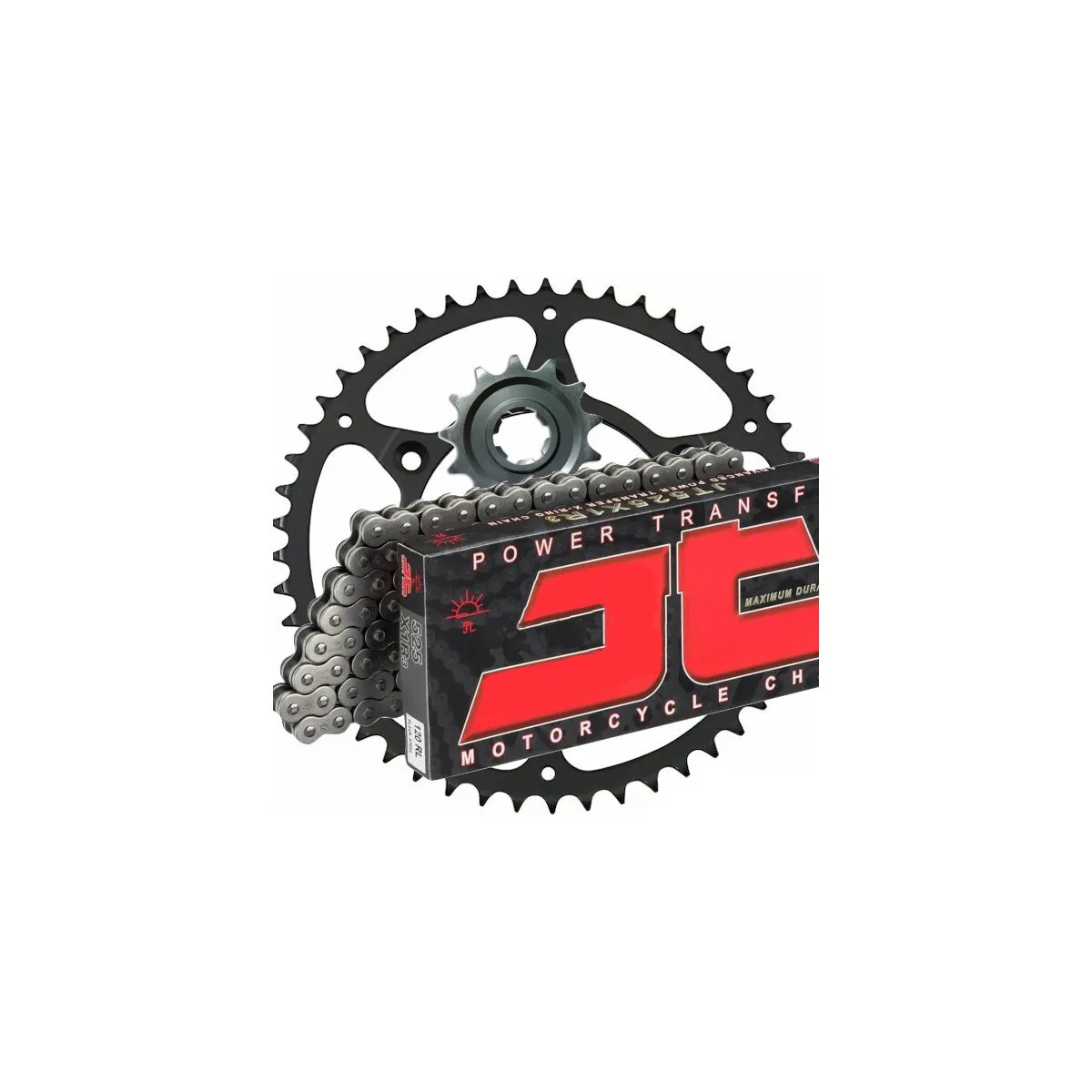 Kit chaine 428 acier JT - KTM 85 SX HUSQVARNA 85 TC petites roues