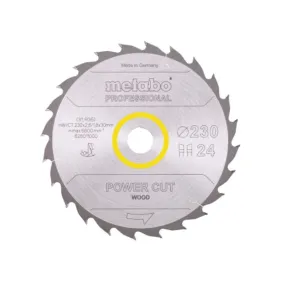 Lame de scie circulaire METABO Pro Power Cut Wood 628011000 - HW/CT - 230x30mm - 24WZ - 20°