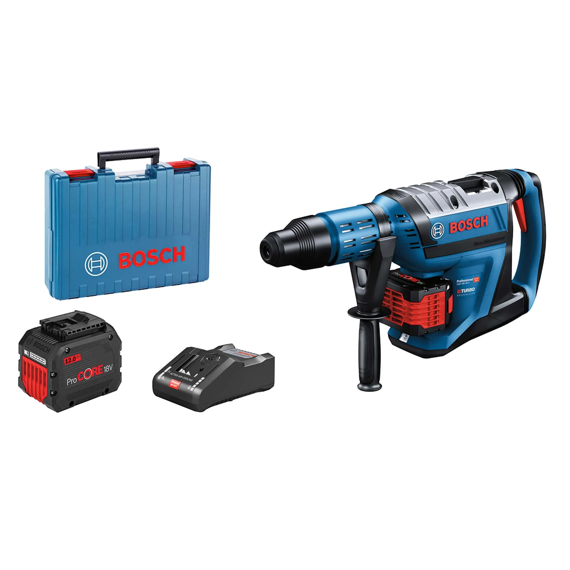 Marteau à batterie Bosch GBH 18V-45C 12Ah