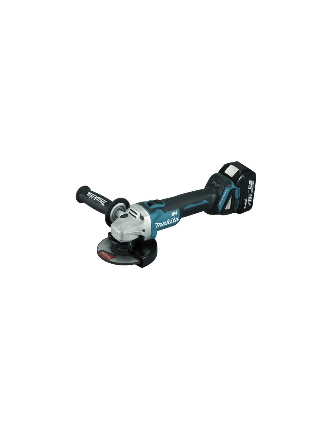 MEULEUSE 125mm BL+FREIN+BL1850×2+DC18RC+MAK3 MAKITA DGA506RTJ