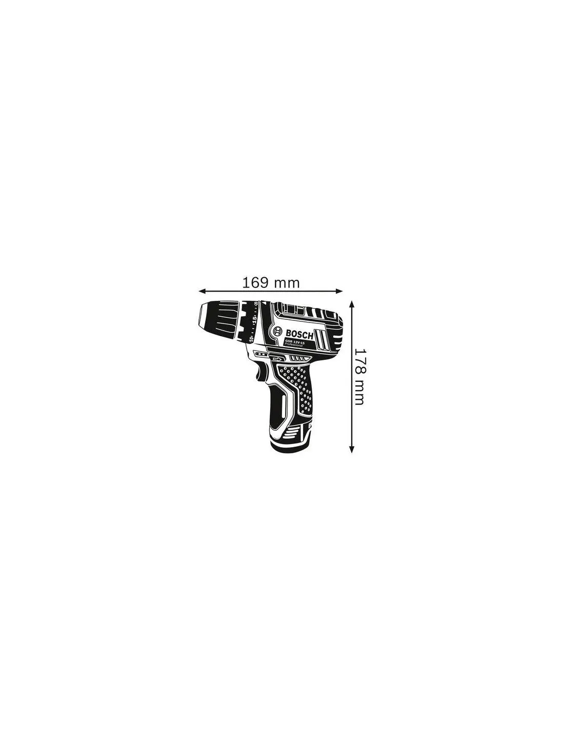 PERCEUSE-VISS GSR 12V-15 BOSCH 060186810F