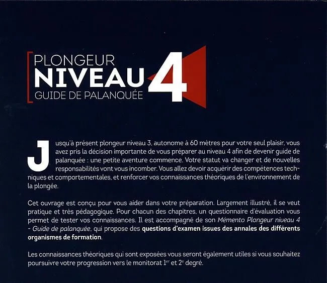 PLONGEUR NIVEAU 4