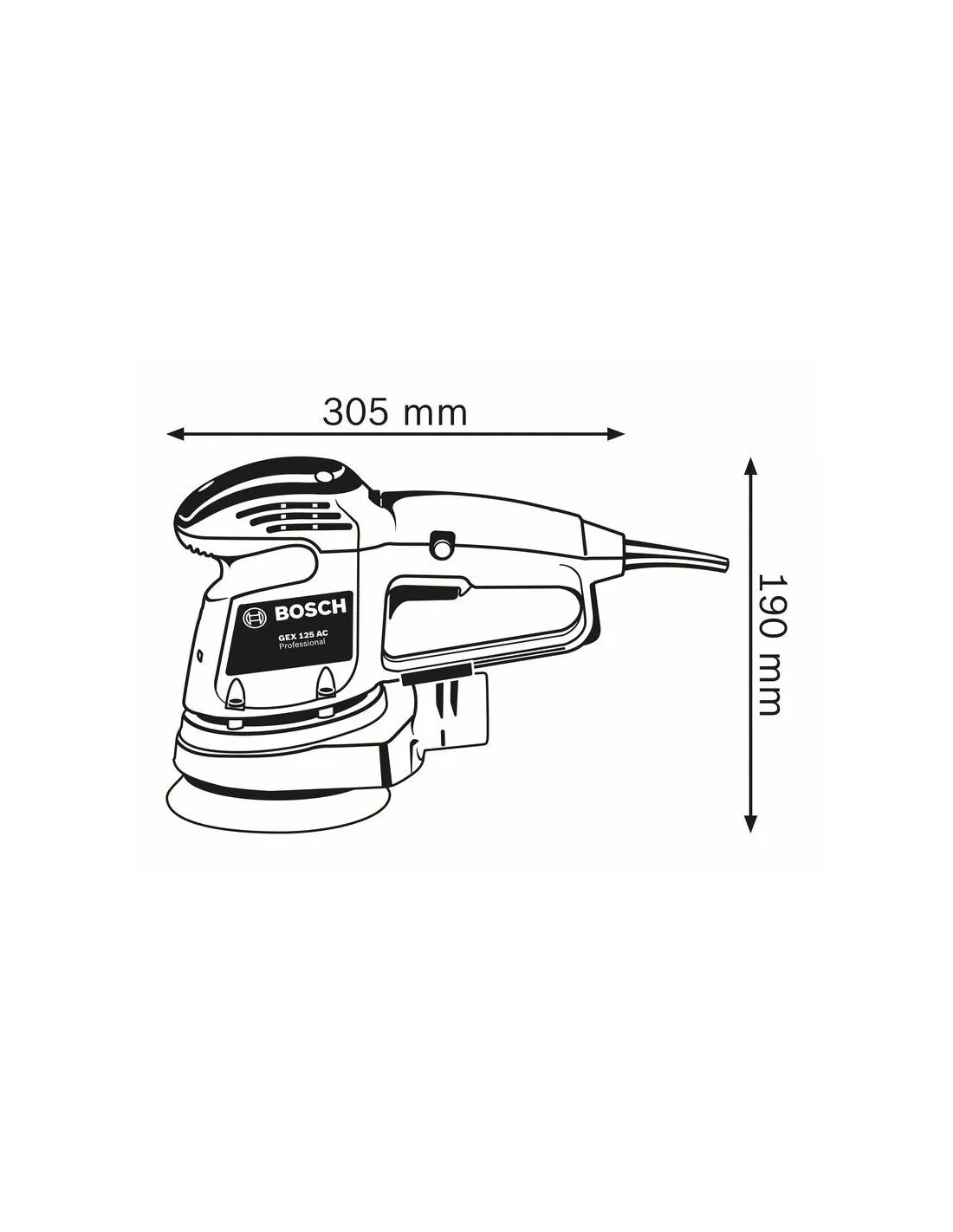 Ponceuse excentrique GEX 34-125 | 0601372300 - Bosch