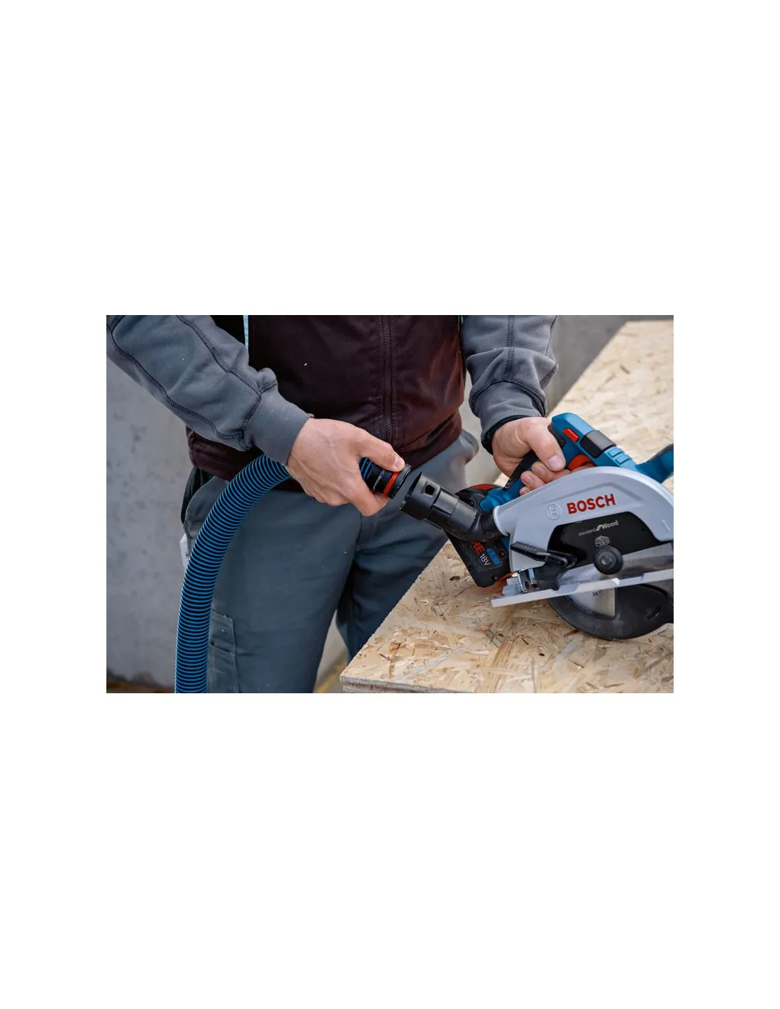 Scie circulaire 18V GKS 18V-57-2 + L-BOXX (machine seule) | 06016C1201 - Bosch